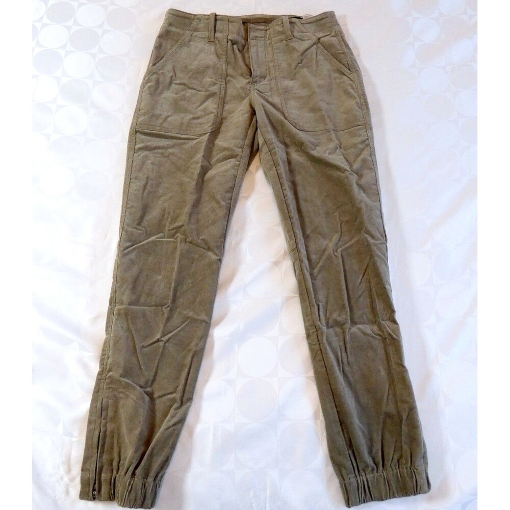 Banana Republic Grey Corduroys Pants Elastic Ankle Size 2
